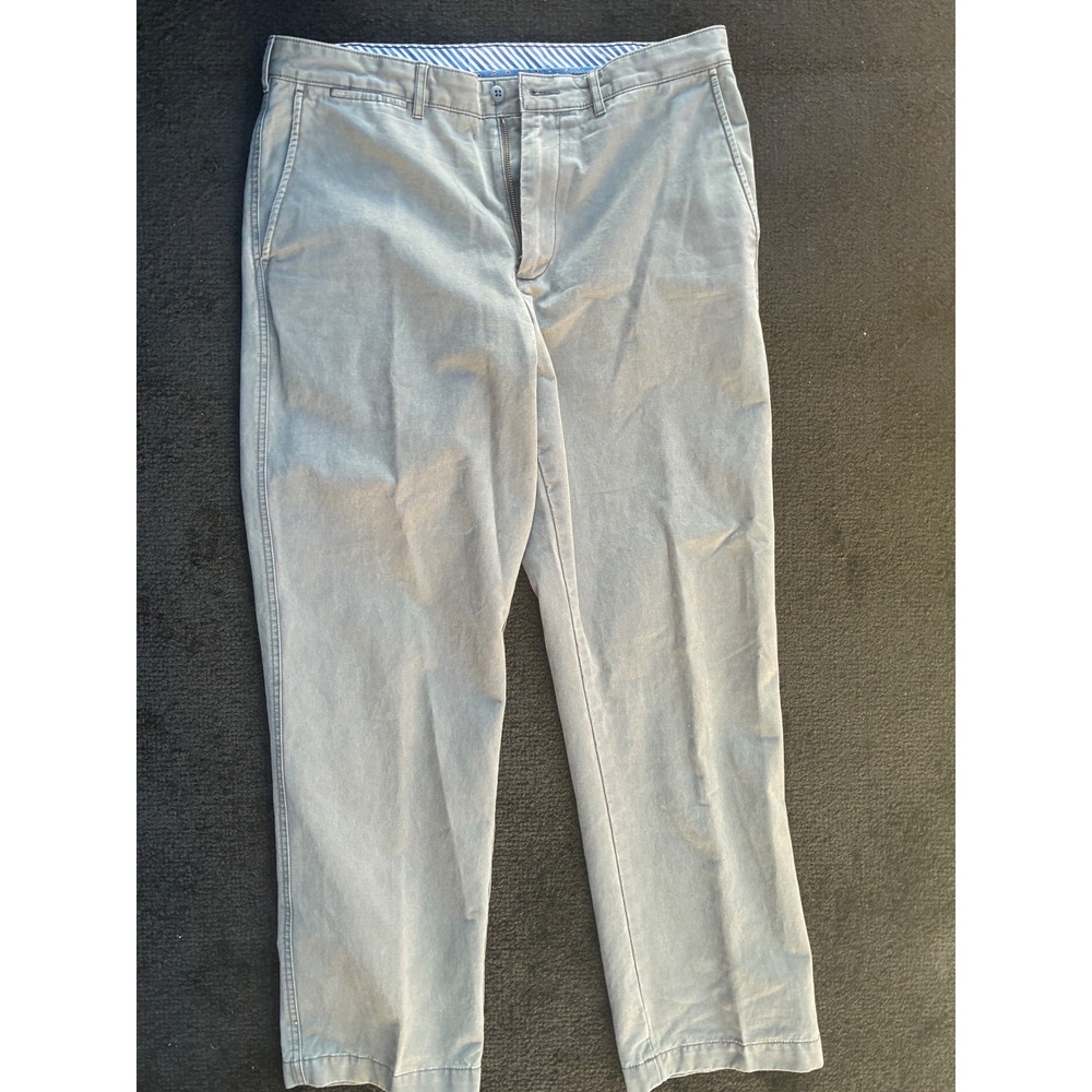 Vineyard Vines Breaker Pants Mens 34x30 Harbor Grey Cotton Twill Chino Trousers
